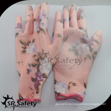 SRSAFETY 13 Ga Guantes de PU más baratos / guantes de trabajo / guantes de trabajo para niños